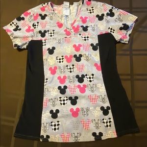 Mickey scrub top
